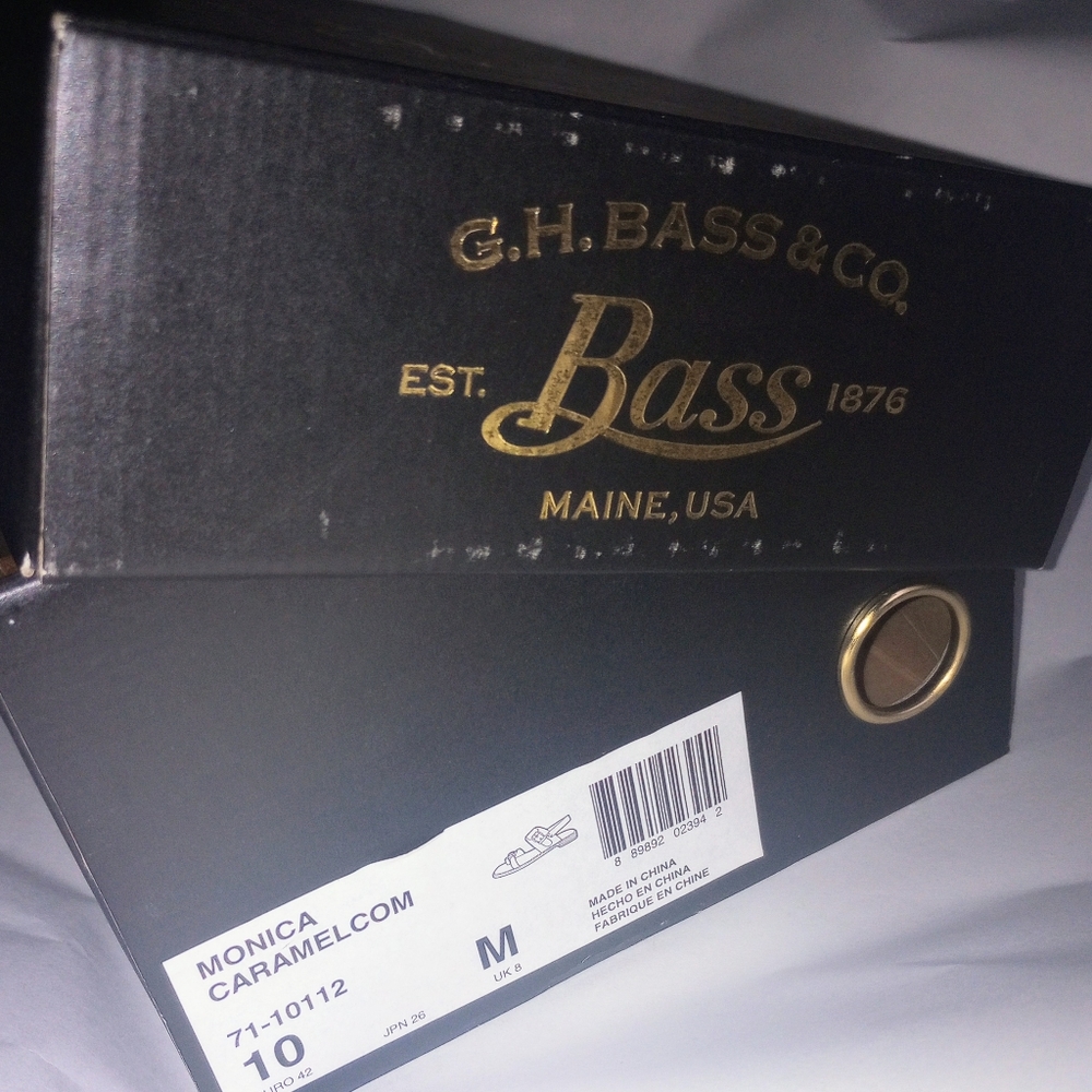 G.H. Bass Monica Caramelcom Sandals (New) - Picture 2 of 7